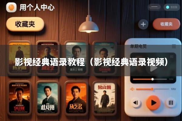 影视经典语录教程(影视经典语录视频)
