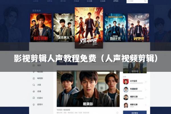 影视剪辑人声教程免费(人声视频剪辑)