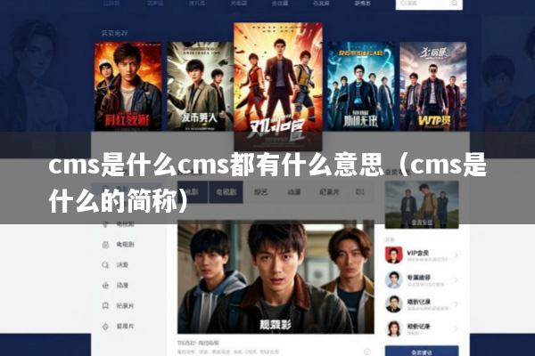 cms是什么cms都有什么意思(cms是什么的简称)