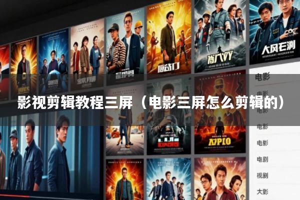 影视剪辑教程三屏(电影三屏怎么剪辑的)